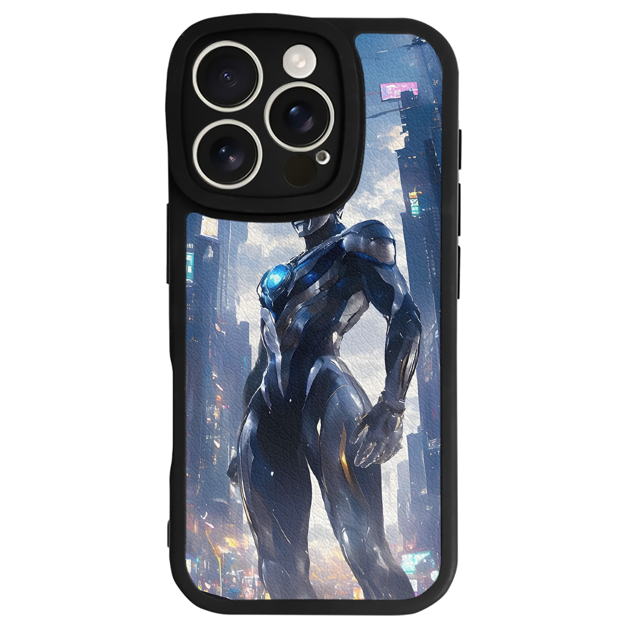 （画像用） ウルトラマン Ultraman 【iPhone 16シリーズ対応】シリコンスマホケース（レザー調） 材質：シリコン